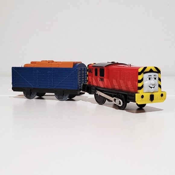 Thomas & Friends Trackmaster Salty Motorized Talking Train with Tender - Works - Picture 1 of 6